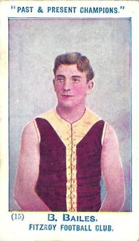 1905 Wills's Past & Present Champions #15 Barclay Bailes Front